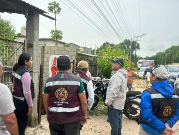 COEPROC atiende Bacalar y Chetumal tras lluvias; desaloja 70 mil litros de agua