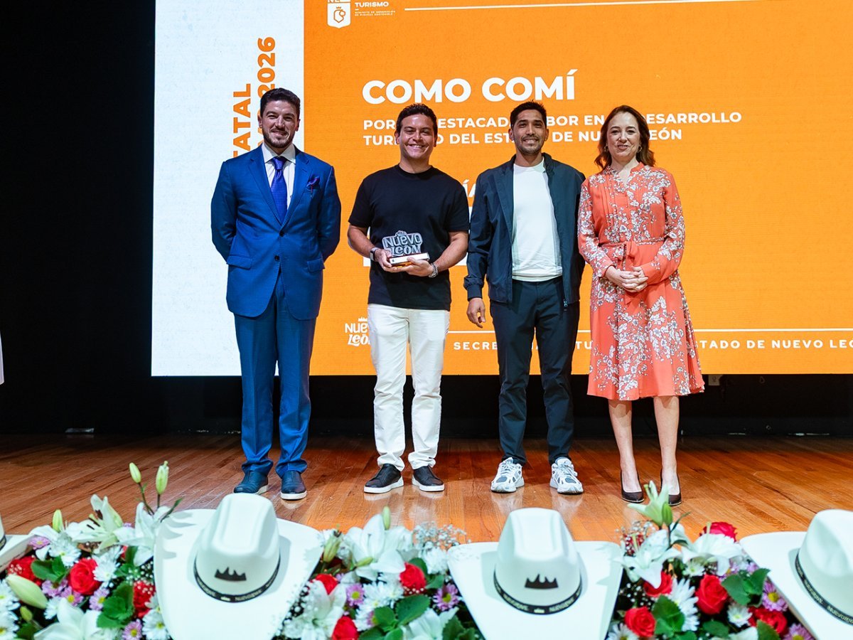 Samuel García entrega el Premio Estatal de Turismo 2026 a 11 categorías y distingue a Jesús F. Nader