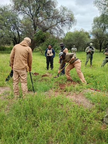 Comisiones federales y de Zacatecas realizan prospección forense en Jerez