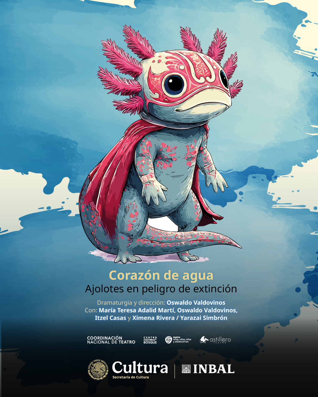 Ayólotl: corazón de agua llega al Centro Cultural del Bosque con teatro y conciencia ambiental