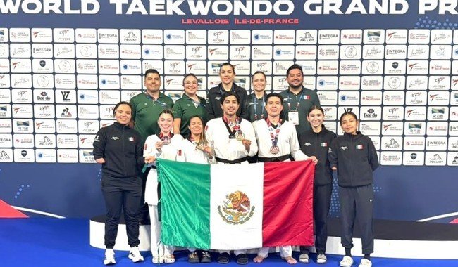 México suma dos oros y dos bronces en el Grand Prix Mundial de Para Taekwondo París 2026