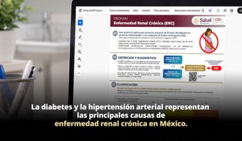 Enfermedad Renal Crónica puede avanzar años sin síntomas; diabetes e hipertensión, principales causas en México