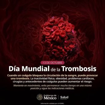 Querétaro conmemora el Día Mundial de la Trombosis con llamado a prevenir coágulos sanguíneos