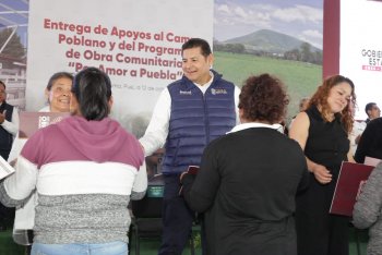 Gobierno de Puebla invierte 14.1 mdp en 63 obras comunitarias en la región Serdán