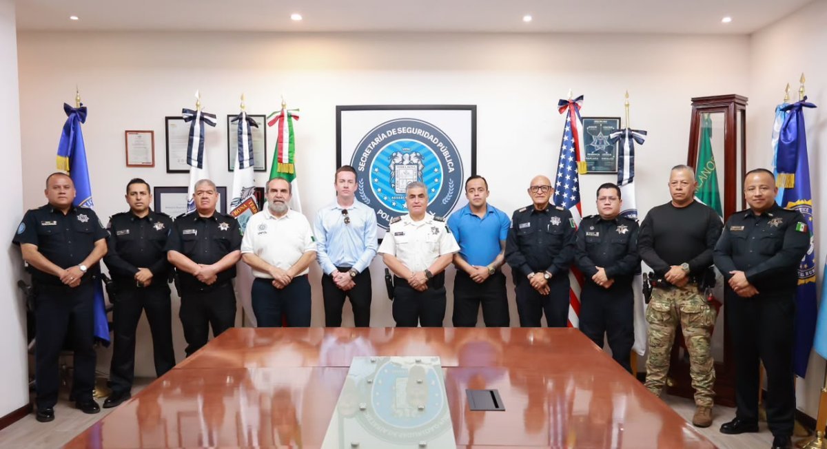 Embajada de EU y SSPE de Aguascalientes acuerdan capacitación policial