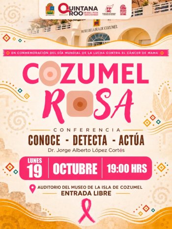 FPMC invita a conferencia gratuita sobre detección oportuna de cáncer de mama en Cozumel