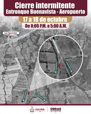 Seidum anuncia cierres intermitentes en el entronque Buenavista-Aeropuerto por obras del Macrolibramiento Sur