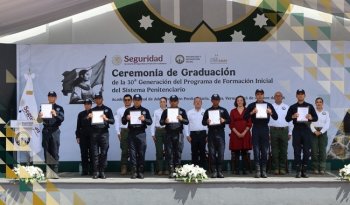 SSPC gradúa a 317 policías penitenciarios para reforzar la seguridad en los CEFERESOS