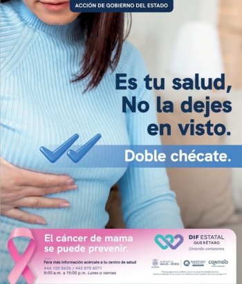 SESA llama a mujeres de Querétaro a realizarse estudios de detección de cáncer de mama