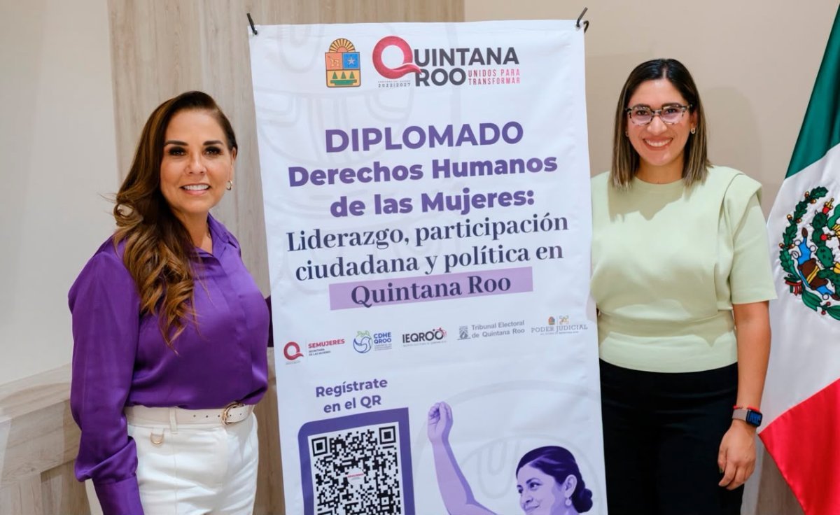 Quintana Roo abre diplomado virtual sobre derechos humanos y liderazgo de las mujeres