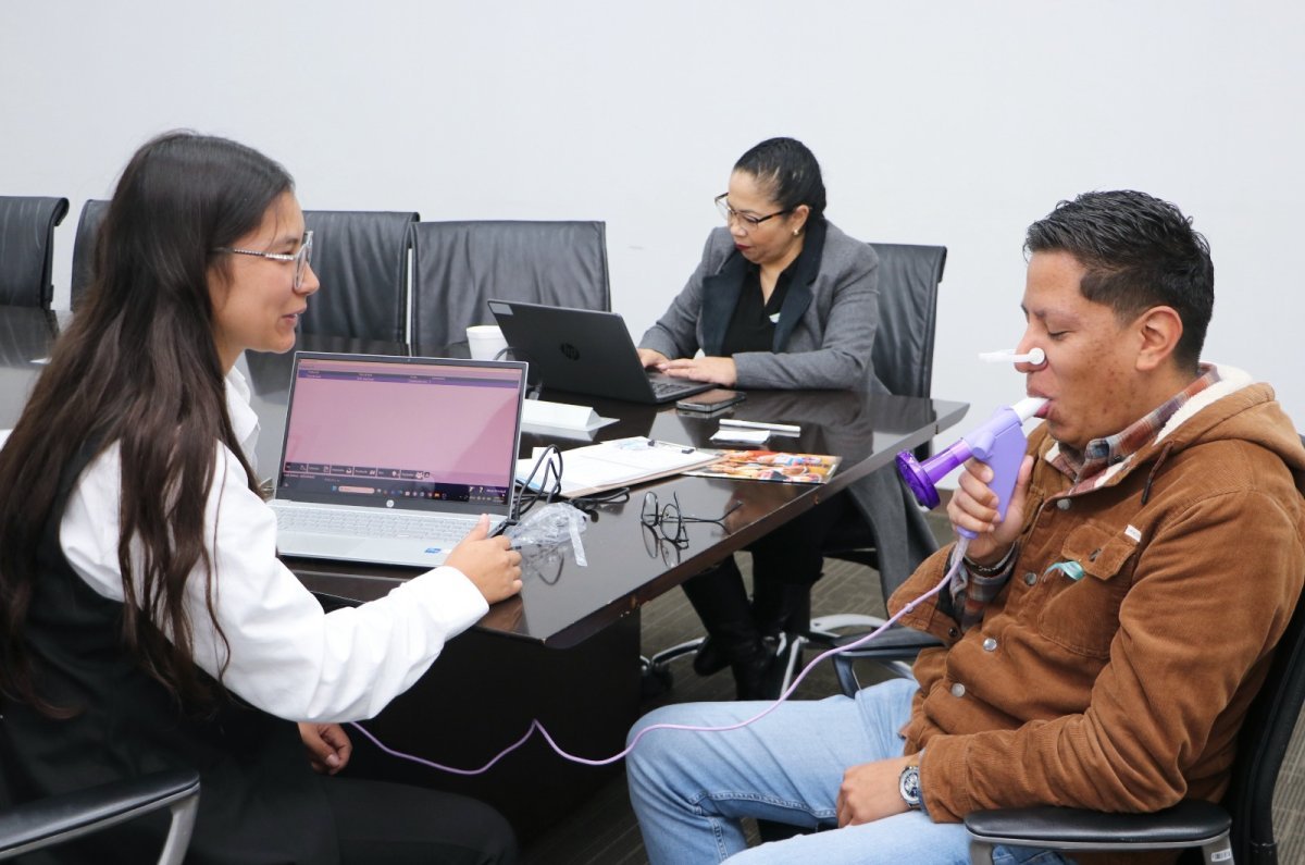 SSZ realiza jornada de espirometrías a personal de Ciudad Administrativa en Zacatecas