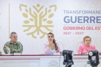 Evelyn Salgado revisa seguridad en Guerrero con mandos federales y estatales