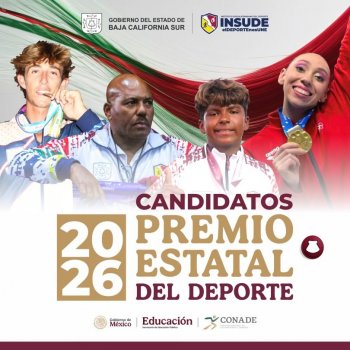 INSUDE recibe 22 candidaturas al Premio Estatal del Deporte 2026 en Baja California Sur
