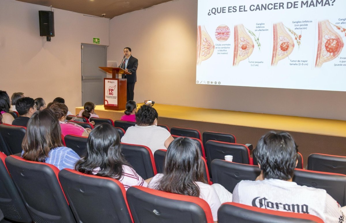 FPMC realiza conferencia "Cozumel Rosa" sobre detección oportuna de cáncer de mama