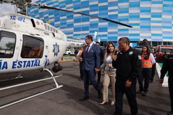 Puebla incorpora cuatro helicópteros, blindados y drones para seguridad y emergencias