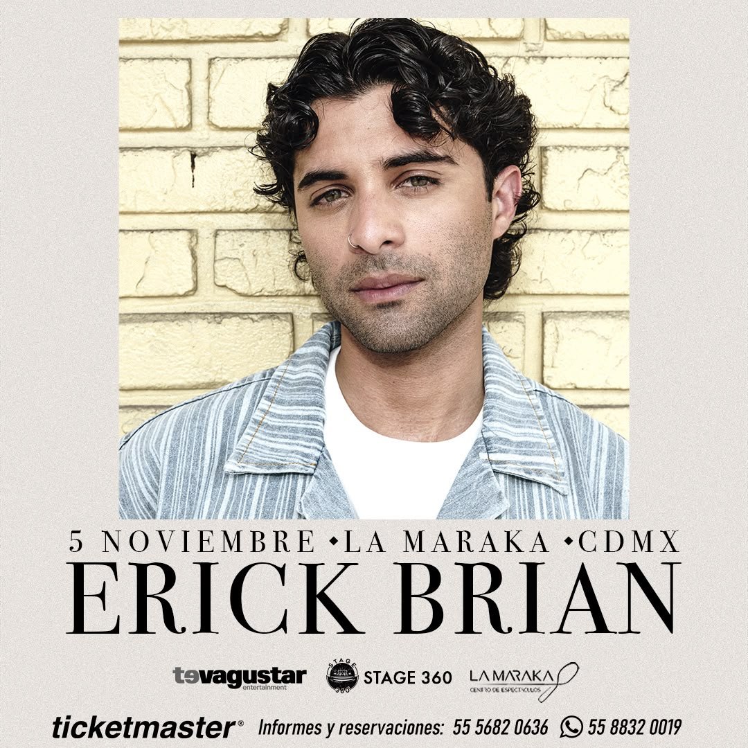 Erick Brian, exvocalista de CNCO, presentará su etapa solista en La Maraka