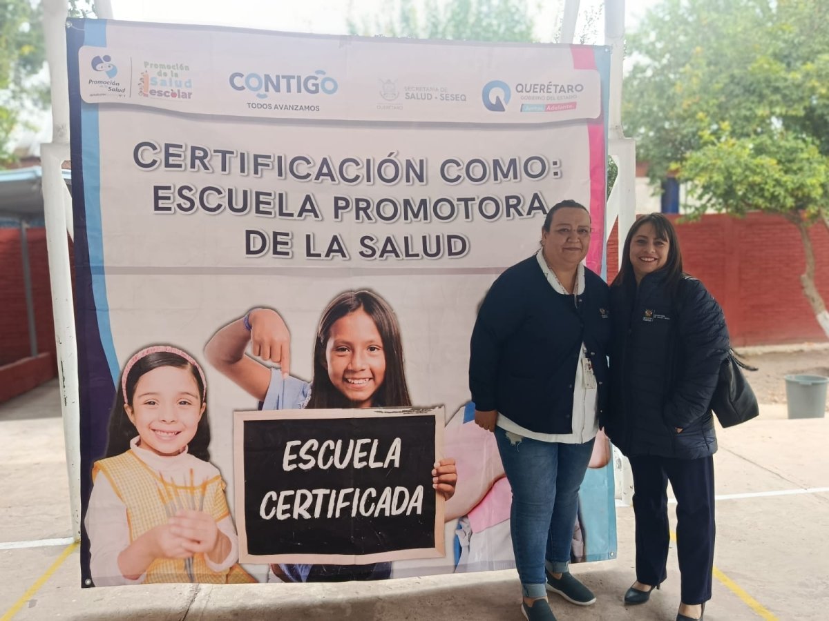Primaria Revolución de El Marqués obtiene certificación como Escuela Promotora de la Salud