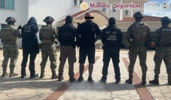 Detienen en Cancún a Robert “N”, líder de una organización delictiva, en operativo de Marina, SSPC, FGR y SSC Quintana Roo