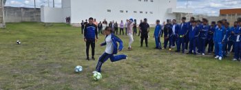 Porteros del Club León conviven con adolescentes del Centro de Internamiento Especializado en Guanajuato