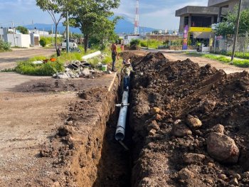 Colima construye línea de agua potable en Villa de Álvarez con inversión de 7 mdp