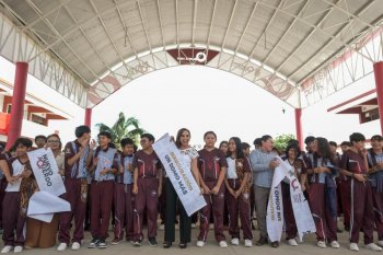 Inauguran domo en secundaria técnica 32 de Cancún; beneficia a más de mil estudiantes