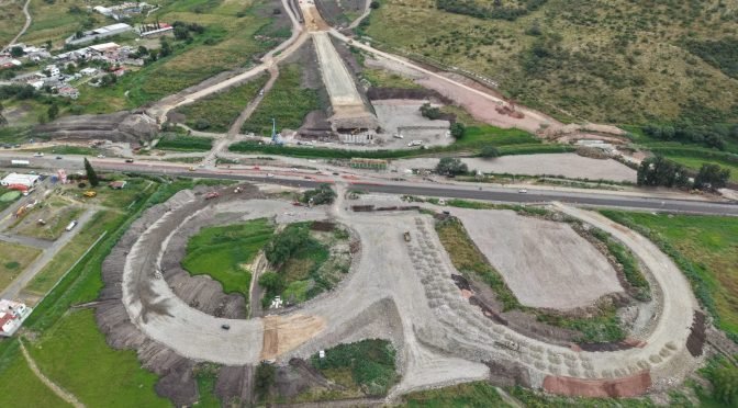 Tramo del segundo anillo periférico de Morelia lleva 66% de avance; conectará Charo y Tarímbaro