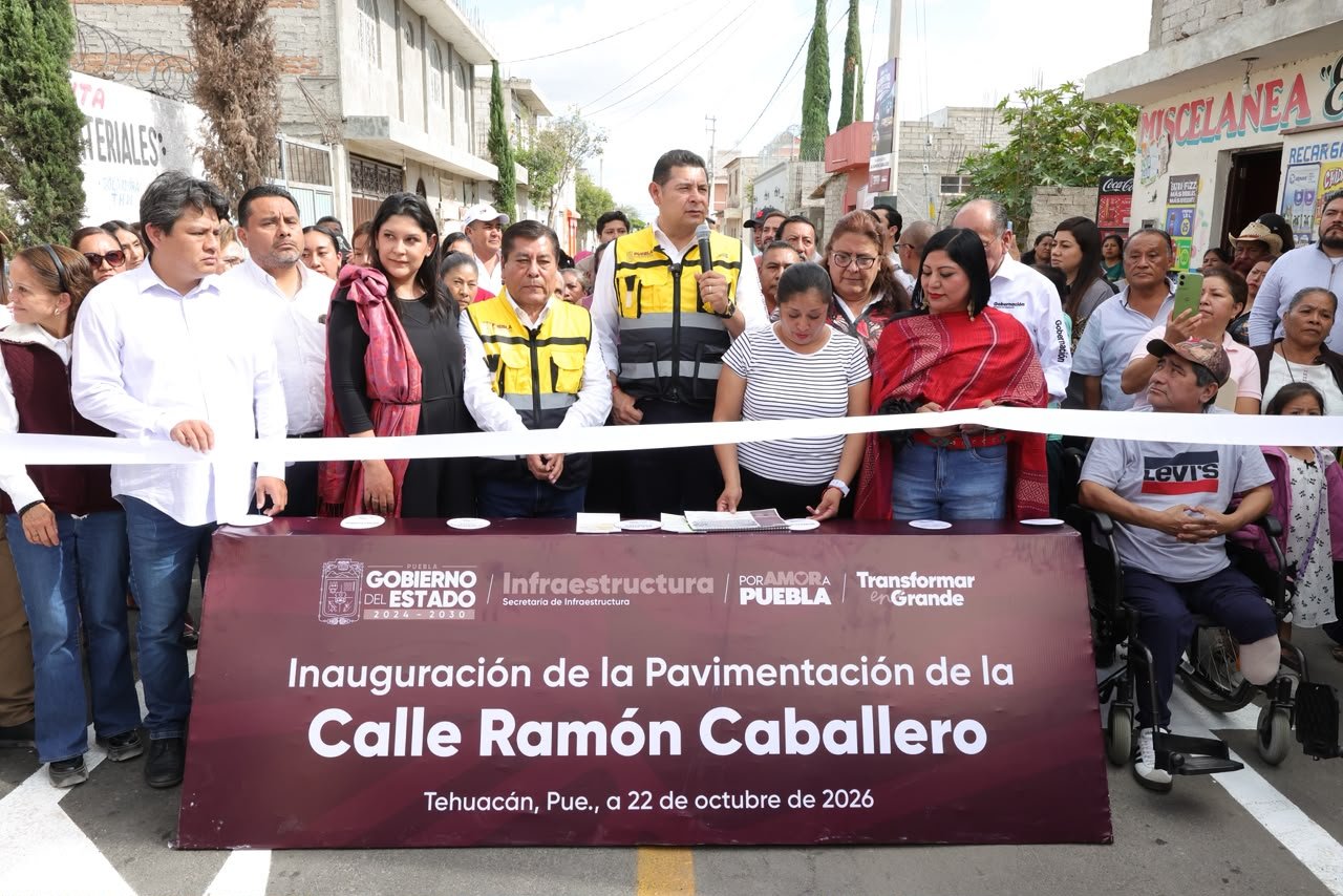 Sierra Negra tendrá módulo de pavimentación; modernizan Libramiento Tecnológico-San Marcos en Tehuacán
