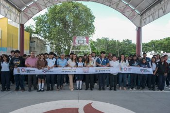 CETMAR 41 de Cancún recibe domo de 510 m² tras 12 años de espera; beneficia a 1,272 estudiantes