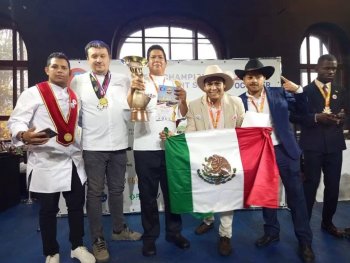 Tres guanajuatenses ganan oro en el Campeonato Mundial de Restaurantes en Rusia