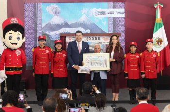 Lotería Nacional dedica sorteo especial a Puebla y sus montañas; premio mayor de 11 mdp