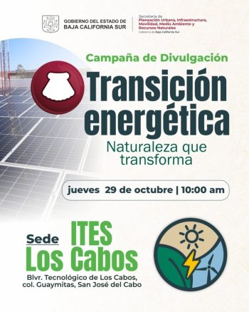 SEPUIMM realizará campaña de transición energética en San José del Cabo