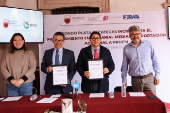 Zacatecas y FIRA duplican a 340 mdp bolsa de financiamiento para empresas