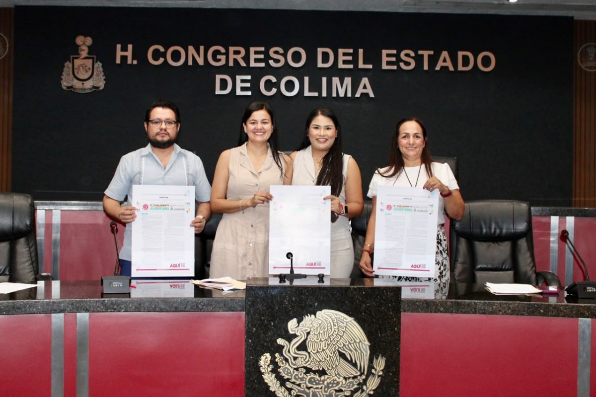 Colima abre convocatoria para el 12° Parlamento de las Juventudes 2026 con 25 lugares