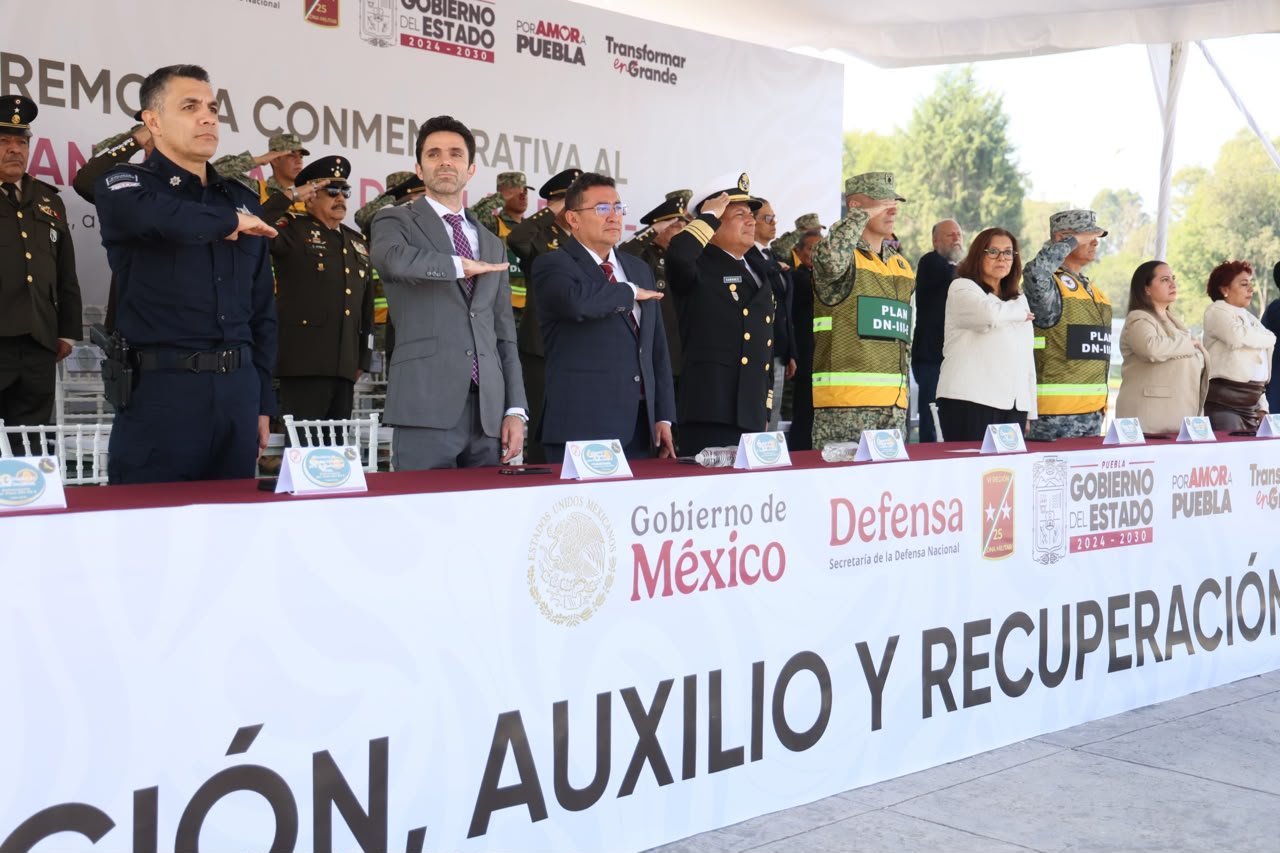Plan DN-III-E cumple 60 años: Ejército Mexicano conmemora en Puebla su labor ante desastres