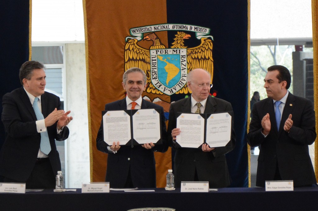 Suman esfuerzos GDF y UNAM en desarrollo de la CDMx