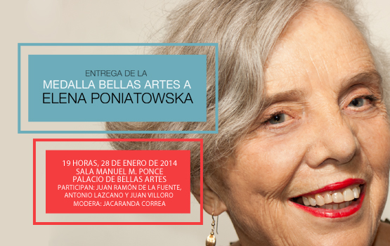 MEDALLA BELLAS ARTES PARA ELENA PONIATOWSKA