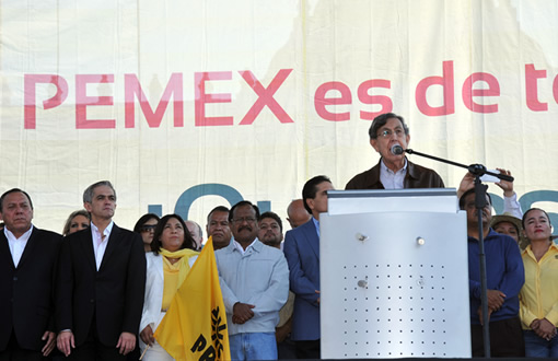 EL PRD EXPRESA UN NO ROTUNDO A LA REFORMA PRIVATIZADORA DEL GOBIERNO FEDERAL