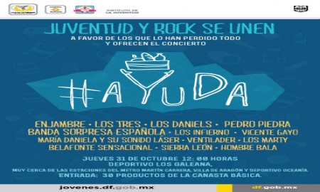 Juventud y Rock se unen a favor de los que lo han perdido todo y ofrecen el concierto