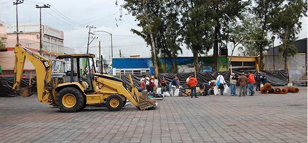 INICIA OBRA DE REHABILITACIÓN DE LA PLAZA PRINCIPAL EN IZTAPALAPA