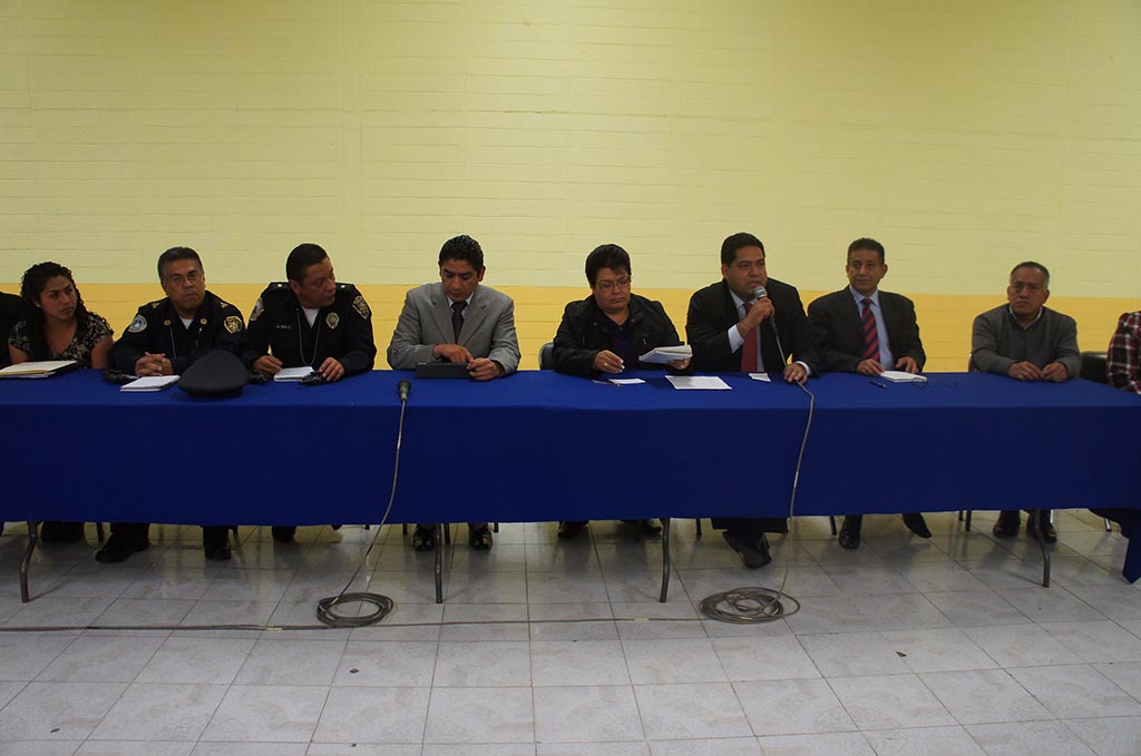 Gabinete de SP y Procuración de Justicia se presenta ante Comités y Consejos de los Pueblos