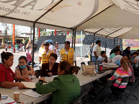 INICIA JORNADA DE REGISTRO CIVIL 2014 EN VENUSTIANO CARRANZA