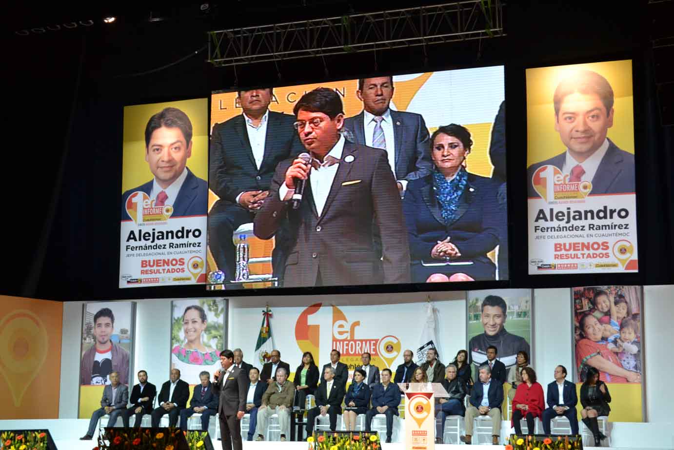 Concluyo el primer informe del Jefe Delegacional en Cuauhtémoc