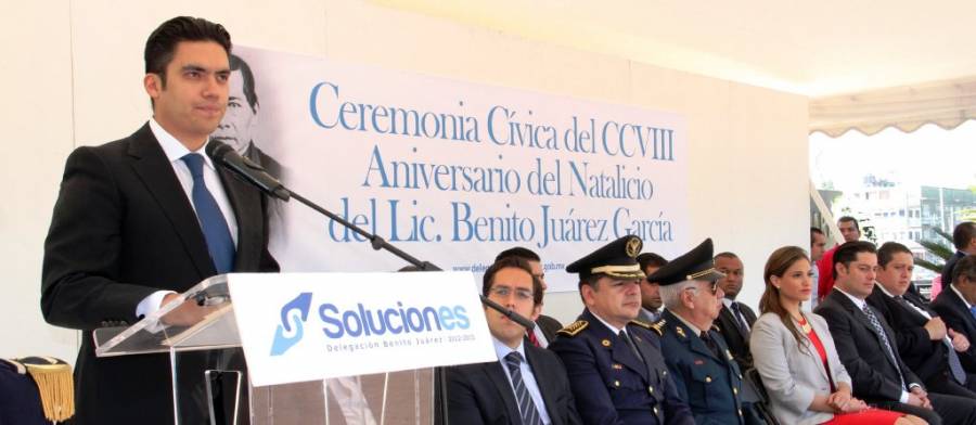 Celebran CCVIII Aniversario del Natalicio de Benito Juárez García