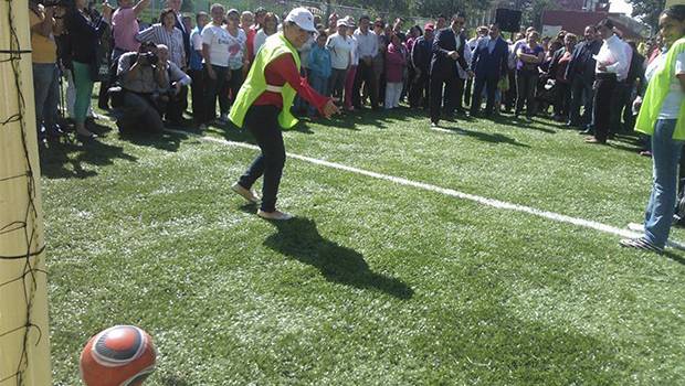 CANCHA DEPORTIVA EN BENEFICIO DE LA PRIMER LIGA FEMENIL EN LA DEMARCACIÓN