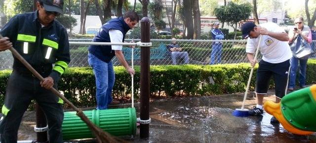 Más de 94 mil m2 de barrido y 515 árboles podados
