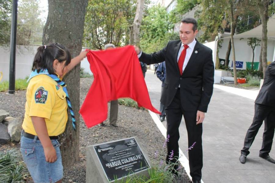 CUAJIMALPA INAUGURA EL PRIMERO DE 12 ESPACIOS PÚBLICOS: ADRIÁN RUBALCAVA
