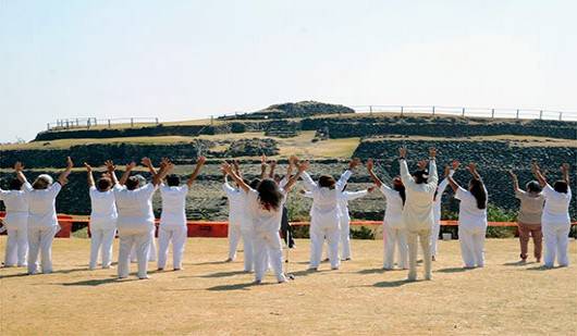 Reciben la primavera en Cuicuilco, patrimonio cultural de Tlalpan