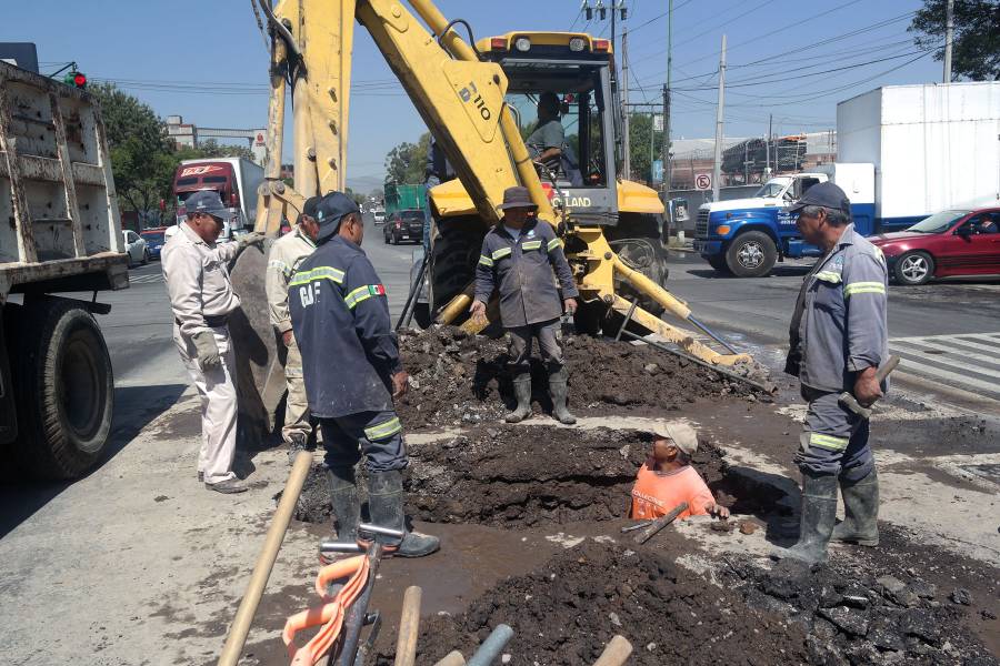 ATIENDEN CINCO FUGAS DE AGUA EN LA INDUSTRIAL VALLEJO