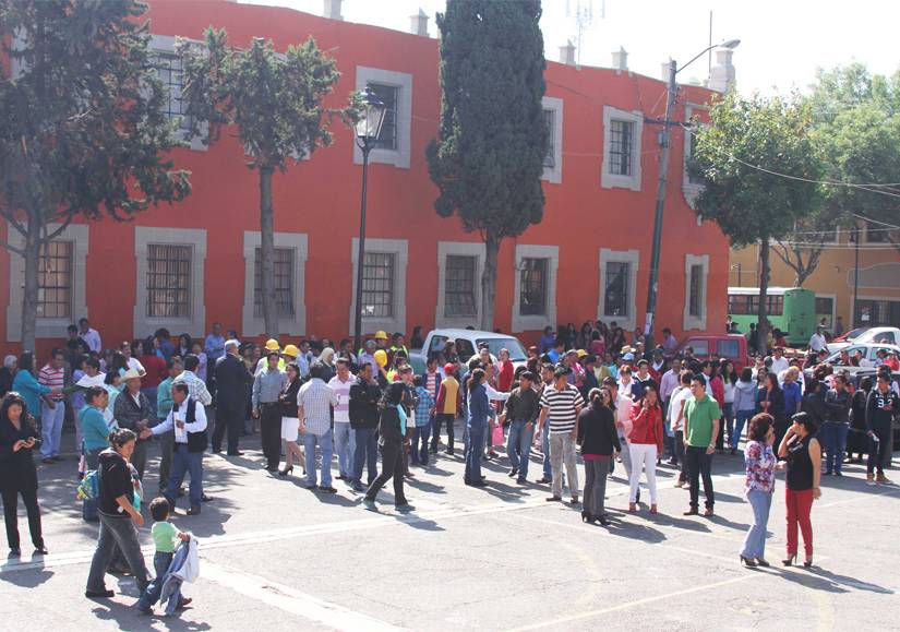 Simulacro de artefacto explosivo, moviliza a más de 2 mil trabajadores de Milpa Alta