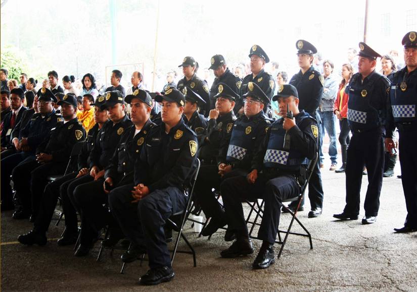 Milpa Alta entrega incentivos a la Eficiencia Policial 2014